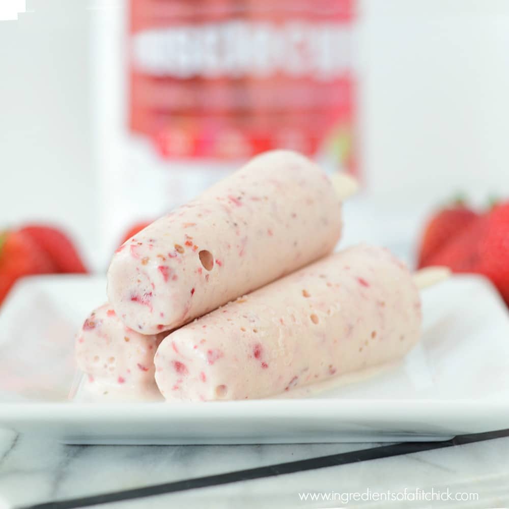 Strawberry Cheesecake Popsicles Muscleegg Egg Whites