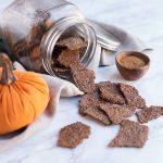 Pumpkin Spice Flax Crackers