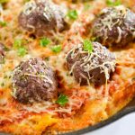 Spaghetti squash with meatballs