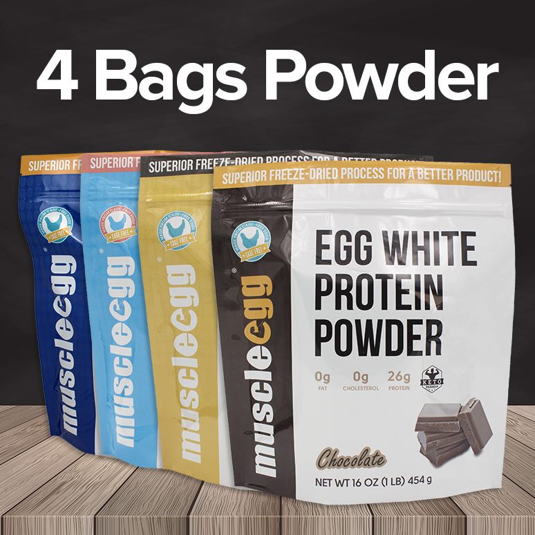 4 Bags of MuscleEgg Powder