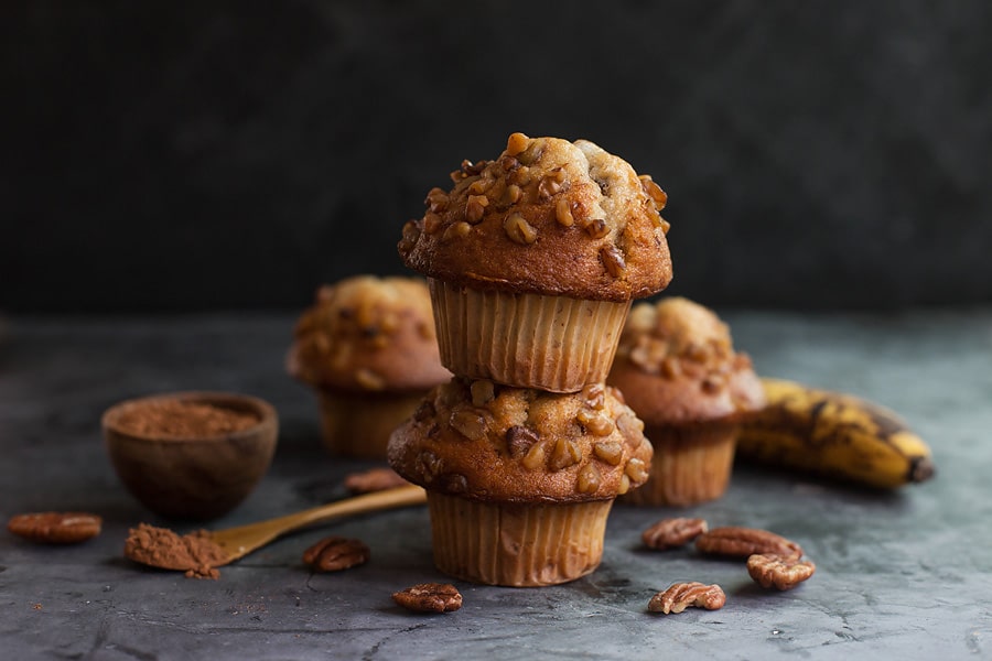 banana nut muffins