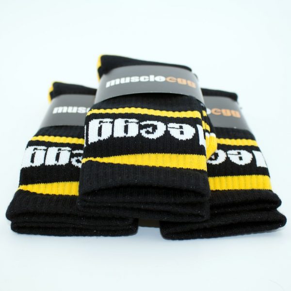 MuscleEgg Men's Yellow "Fuel" Socks MuscleEgg Egg Whites