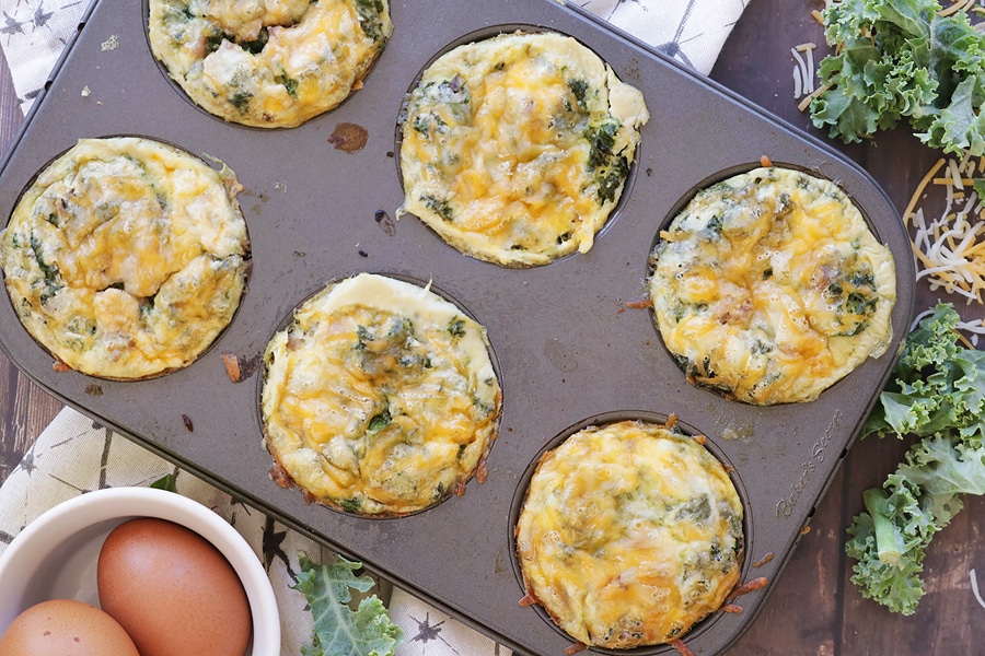 Kale Egg Muffins with Sausage