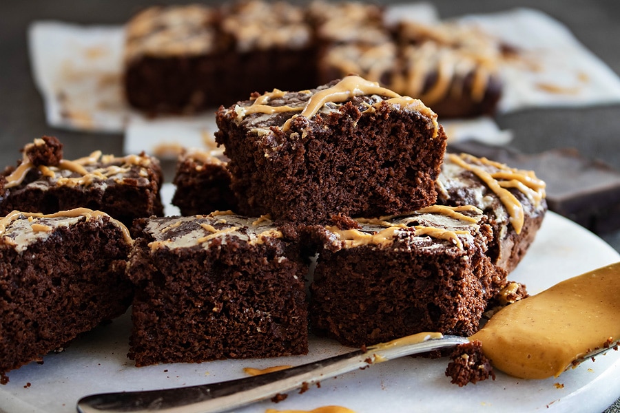 Peanut Butter Fudge Brownies