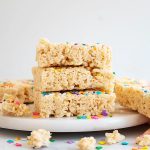 cake batter rice krispies treats