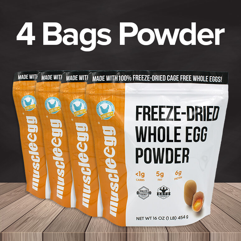 4 Bags of MuscleEgg Powder