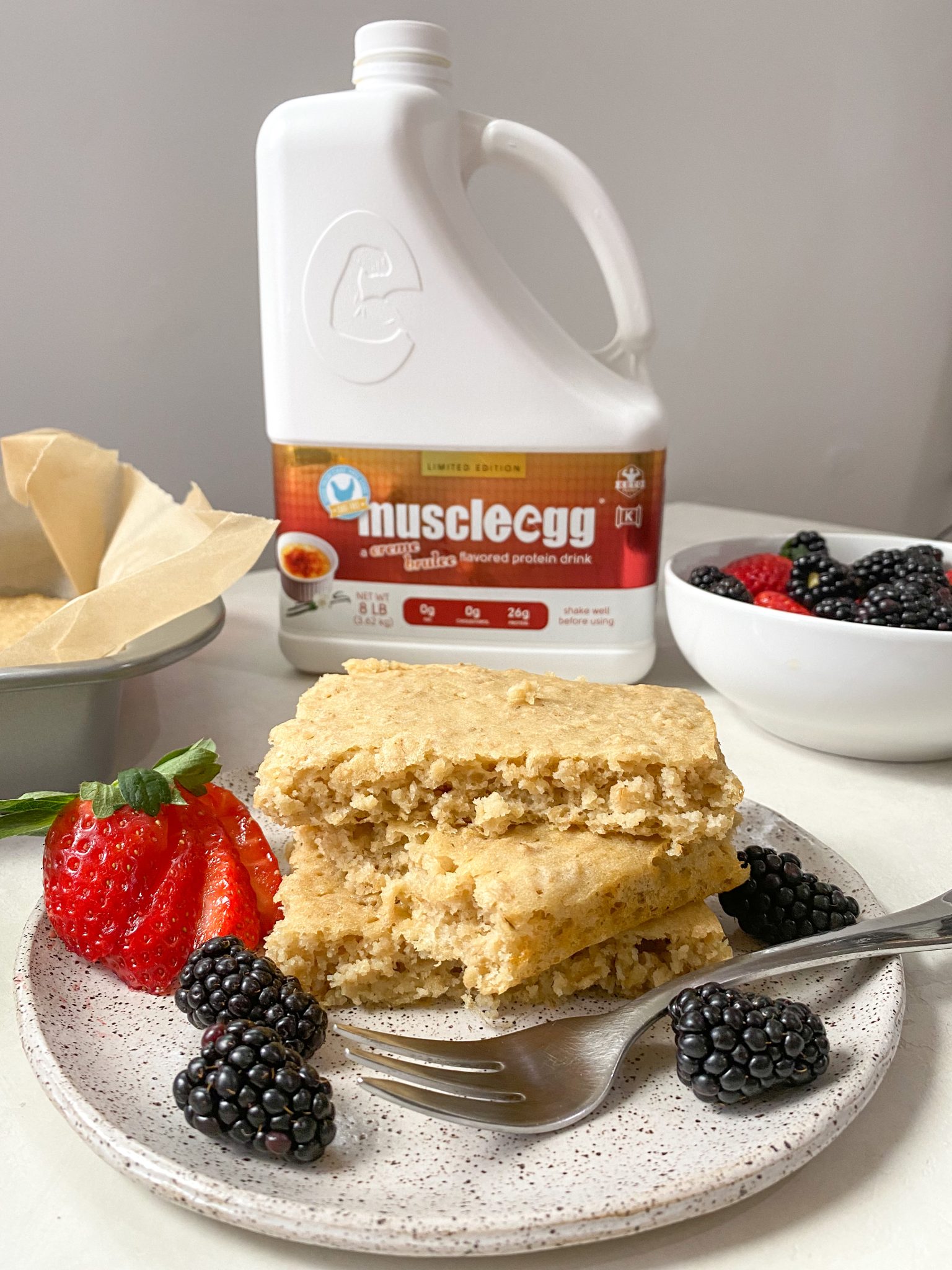 Creme Brulee Sheet Pan Pancakes MuscleEgg Egg Whites